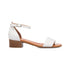 Sandali bianchi in pelle da donna con tacco a blocco 3 cm P Essentials, Donna, SKU w042000954, Immagine 0